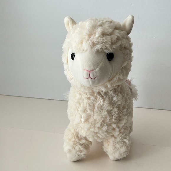 Kellytoy Sugarloaf Ivory Llama Alpaca Plush Riding Blanket Stuffed Animal Toy - Picture 5 of 12